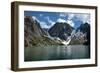 Man Paddle Boards Using Inflatable SUP, Colchuck Lake Alpine Lakes Wilderness Of The Cascade Range-Ben Herndon-Framed Photographic Print