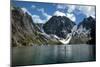 Man Paddle Boards Using Inflatable SUP, Colchuck Lake Alpine Lakes Wilderness Of The Cascade Range-Ben Herndon-Mounted Photographic Print