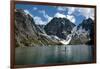 Man Paddle Boards Using Inflatable SUP, Colchuck Lake Alpine Lakes Wilderness Of The Cascade Range-Ben Herndon-Framed Photographic Print