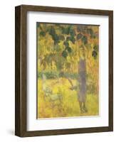 Man Picking Fruit from a Tree, 1897-Paul Gauguin-Framed Giclee Print