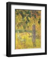 Man Picking Fruit from a Tree, 1897-Paul Gauguin-Framed Giclee Print