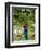 Man Picking Kabinett Grapes at Traminer Below Bolzano, Alto Adige, Italy-Michael Newton-Framed Photographic Print