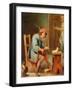 Man Playing a Fiddle, 1800-50-David the Younger Teniers-Framed Giclee Print