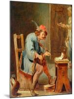 Man Playing a Fiddle, 1800-50-David the Younger Teniers-Mounted Giclee Print