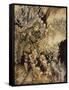 Man Playing Flute to Gnomes-Arthur Rackham-Framed Stretched Canvas