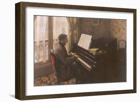 Man Playing Piano, 1876-Gustave Caillebotte-Framed Giclee Print
