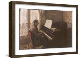 Man Playing Piano, 1876-Gustave Caillebotte-Framed Giclee Print