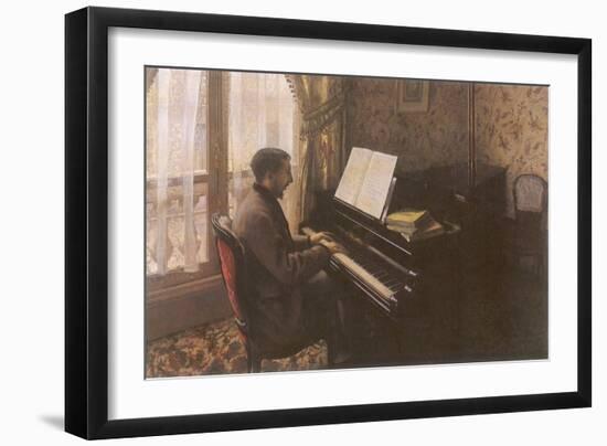 Man Playing Piano, 1876-Gustave Caillebotte-Framed Giclee Print