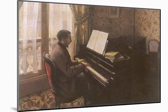 Man Playing Piano, 1876-Gustave Caillebotte-Mounted Giclee Print