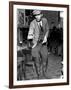 Man Playing Quoits, Like Horse Shoes, in an English Pub-Hans Wild-Framed Photographic Print