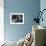 Man Playing Table Skittles in an English Pub-null-Framed Photographic Print displayed on a wall