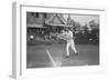 Man Playing Tennis in Washington DC Tournament Photograph - Washington, DC-Lantern Press-Framed Art Print