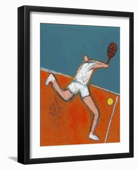 Man Playing Tennis-Marie Bertrand-Framed Giclee Print
