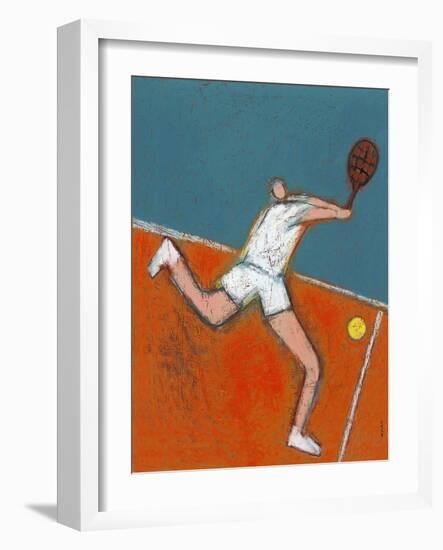 Man Playing Tennis-Marie Bertrand-Framed Giclee Print