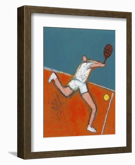 Man Playing Tennis-Marie Bertrand-Framed Giclee Print