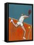 Man Playing Tennis-Marie Bertrand-Framed Stretched Canvas