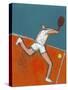 Man Playing Tennis-Marie Bertrand-Stretched Canvas