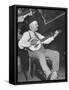 Man Playing the Banjo Onstage at the Grand Ole Opry-Ed Clark-Framed Stretched Canvas