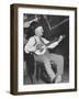 Man Playing the Banjo Onstage at the Grand Ole Opry-Ed Clark-Framed Photographic Print