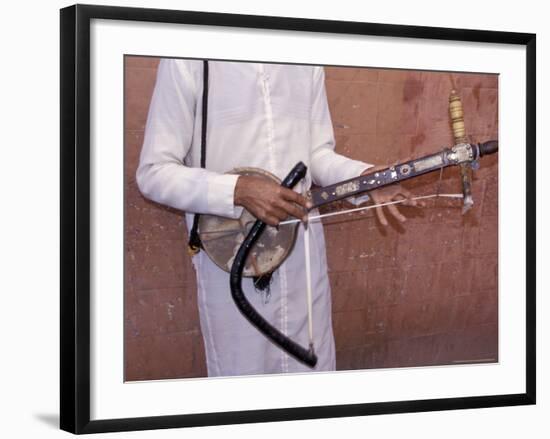 Man Playing Traditional Berber Amzhad, Morocco-Merrill Images-Framed Photographic Print