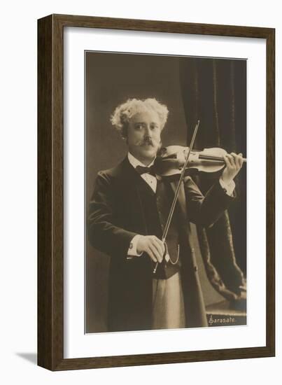 Man Playing Violin-null-Framed Art Print