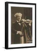 Man Playing Violin-null-Framed Art Print