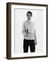 Man Pointing a Gun-null-Framed Photographic Print