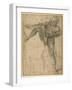 Man Pulling on a Rope, His Left Leg Rehearsed a Second Time-Lodovico Carracci-Framed Giclee Print