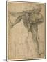 Man Pulling on a Rope, His Left Leg Rehearsed a Second Time-Lodovico Carracci-Mounted Giclee Print