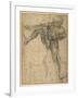 Man Pulling on a Rope, His Left Leg Rehearsed a Second Time-Lodovico Carracci-Framed Giclee Print