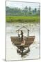 Man Punting Bamboo Raft on Situ Cangkuang Lake at This Village known for its Temple-Rob-Mounted Photographic Print