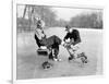 Man Putting on Woman's Ice Skates-Philip Gendreau-Framed Photographic Print