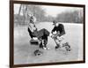 Man Putting on Woman's Ice Skates-Philip Gendreau-Framed Photographic Print