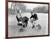 Man Putting on Woman's Ice Skates-Philip Gendreau-Framed Photographic Print