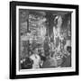 Man Reading About Election Straw Votes at Harry's New York Bar-Yale Joel-Framed Photographic Print