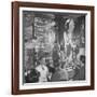 Man Reading About Election Straw Votes at Harry's New York Bar-Yale Joel-Framed Photographic Print