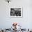 Man Reading Book Among Shelves on Balcony in New York Public Library-Alfred Eisenstaedt-Framed Photographic Print displayed on a wall