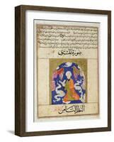 Man Reading, from "The Wonders of the Creation and the Curiosities of Existence" by Zakariya-null-Framed Giclee Print