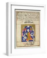 Man Reading, from "The Wonders of the Creation and the Curiosities of Existence" by Zakariya-null-Framed Giclee Print