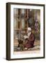 Man Reading in the Hagia Sophia, Constantinople, Turkey-null-Framed Photographic Print