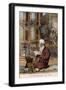 Man Reading in the Hagia Sophia, Constantinople, Turkey-null-Framed Photographic Print