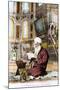 Man Reading Koran in Hagia Sofia-null-Mounted Giclee Print