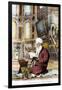 Man Reading Koran in Hagia Sofia-null-Framed Giclee Print