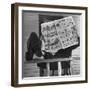 Man Reading the Comics Section of the Detroit Times on a Typical Sunday During WWII-Walter Sanders-Framed Photographic Print