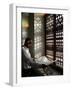 Man Reading the Koran in a Doha Mosque, Doha, Qatar, Middle East-Godong-Framed Photographic Print