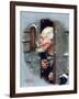 Man Reading Thermometer (or Fifteen Below Zero)-Norman Rockwell-Framed Giclee Print