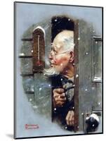 Man Reading Thermometer (or Fifteen Below Zero)-Norman Rockwell-Mounted Giclee Print
