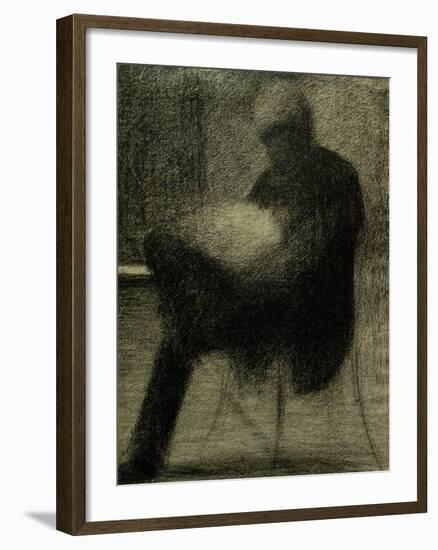 Man Reading-Georges Seurat-Framed Giclee Print