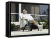 Man Relaxing with a Beer After His Tennis Match-null-Framed Stretched Canvas