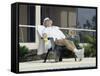 Man Relaxing with a Beer After His Tennis Match-null-Framed Stretched Canvas